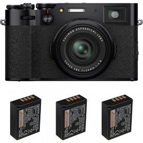Fujifilm X100V Noir + 3 Fujifilm NP-W126S - Appareil Compact Expert-1