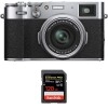 Fujifilm X100V Silver + SanDisk 128GB Extreme Pro UHS-I SDXC 170 MB/s|MCZ DIRECT