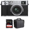 Fujifilm X100V Silver + SanDisk 128GB Extreme Pro UHS-I SDXC 170 MB/s + Sac - Appareil Compact Expert|MCZ DIRECT