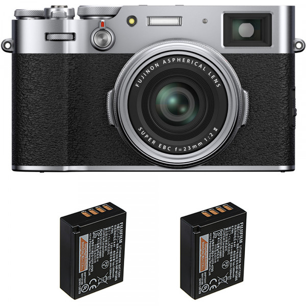Fujifilm X100V Silver + 2 Fujifilm NP-W126S-1