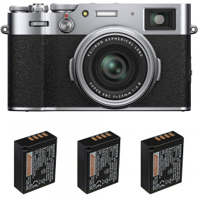 Fujifilm X100V Silver + 3 Fujifilm NP-W126S - Appareil Compact Expert-1