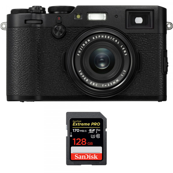 Fujifilm X100F Black + SanDisk 128GB Extreme Pro UHS-I SDXC 170 MB/s-1