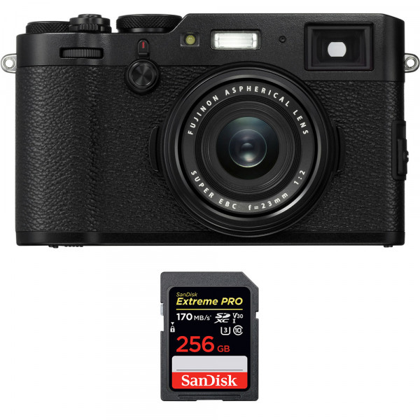 Fujifilm X100F Black + SanDisk 256GB Extreme Pro UHS-I SDXC 170 MB/s-1