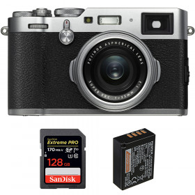Fujifilm X100F Silver + SanDisk 128GB Extreme Pro UHS-I SDXC 170 MB/s + Fujifilm NP-W126S-1