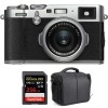 Fujifilm X100F Silver + SanDisk 256GB Extreme Pro UHS-I SDXC 170 MB/s + Sac - Appareil Compact Expert|MCZ DIRECT