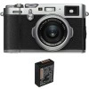 Fujifilm X100F Silver + 1 Fujifilm NP-W126S|MCZ DIRECT