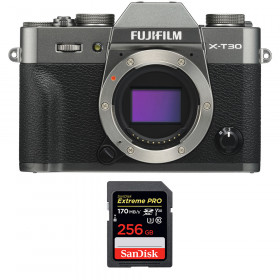 Appareil photo hybride Fujifilm XT30 Charcoal + SanDisk 256GB Extreme Pro UHS-I SDXC 170 MB/s-1