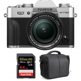 Fujifilm X-T30 + XF 18-55mm f/2.8-4 R LM OIS Silver + SanDisk 64GB UHS-I SDXC 170 MB/s + Bag-1