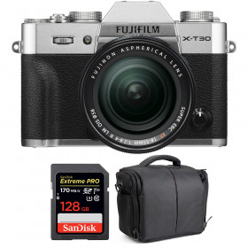 Fujifilm X-T30 + XF 18-55mm f/2.8-4 R LM OIS Silver + SanDisk 128GB UHS-I SDXC 170 MB/s + Bag-1