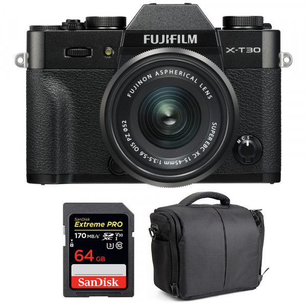 Fujifilm X-T30 + XC 15-45mm f/3.5-5.6 OIS PZ Black + SanDisk 64GB UHS-I SDXC 170 MB/s + Bag-1