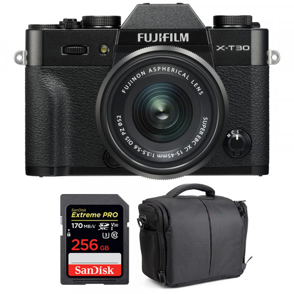 Fujifilm X-T30 + XC 15-45mm f/3.5-5.6 OIS PZ Black + SanDisk 256GB UHS-I SDXC 170 MB/s + Bag-1