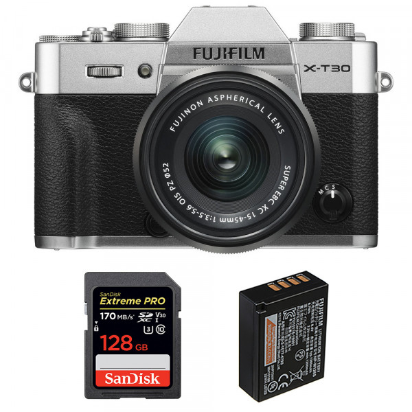Fujifilm X-T30 + XC 15-45mm f/3.5-5.6 OIS PZ Silver + SanDisk 128GB UHS-I SDXC 170 MB/s + NP-W126S-1