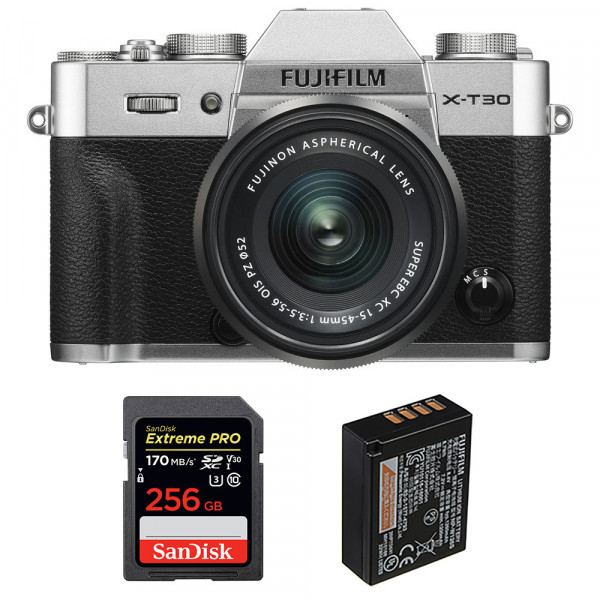 Fujifilm X-T30 + XC 15-45mm f/3.5-5.6 OIS PZ Silver + SanDisk 256GB UHS-I SDXC 170 MB/s + NP-W126S-1