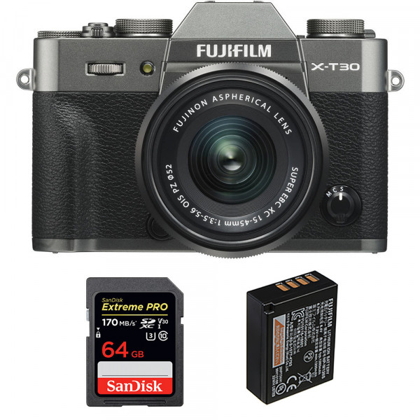 Fujifilm X-T30 + XC 15-45mm f/3.5-5.6 OIS PZ Charcoal + SanDisk 64GB UHS-I SDXC 170 MB/s + NP-W126S-1