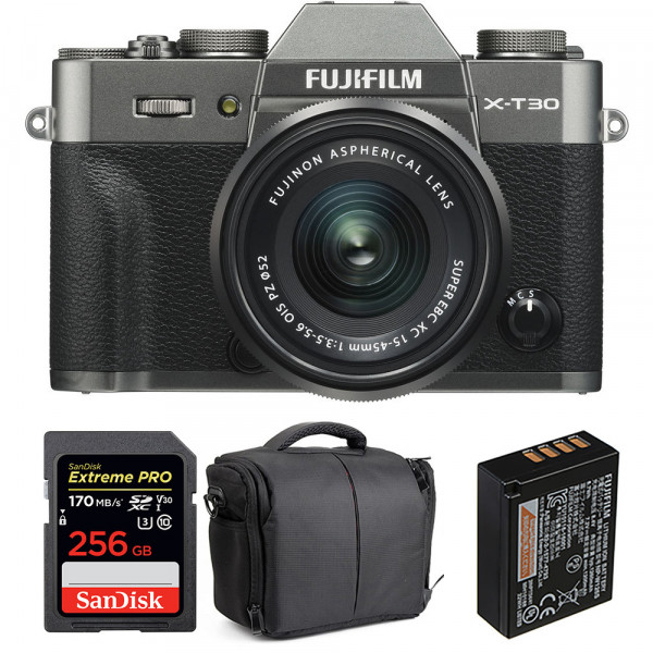 Fujifilm X-T30 + XC 15-45mm f/3.5-5.6 OIS PZ Charcoal + SanDisk 256GB UHS-I 170 MB/s + NP-W126S + Bag-1