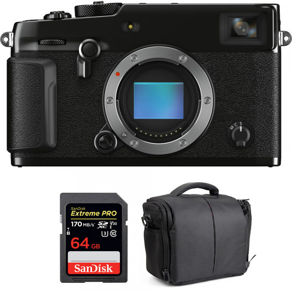 Cámara mirrorless Fujifilm X-Pro3 Cuerpo Negro + SanDisk 64GB Extreme Pro UHS-I SDXC 170 MB/s + Bolsa-1