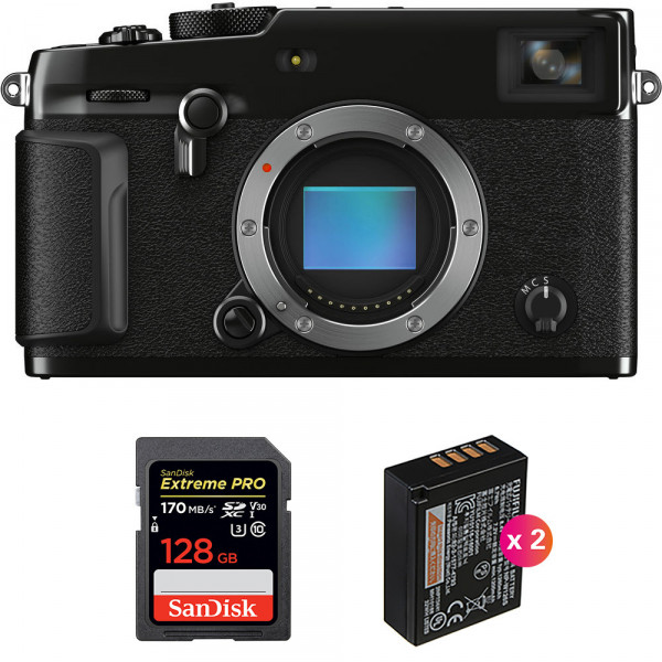 Fujifilm XPro 3 Nu Noir + SanDisk 128GB Extreme Pro UHS-I SDXC 170 MB/s + 2 Fujifilm NP-W126S-1