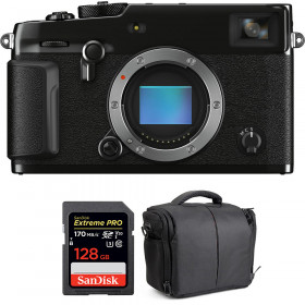 Cámara mirrorless Fujifilm X-Pro3 Cuerpo Negro + SanDisk 128GB Extreme Pro UHS-I SDXC 170 MB/s + Bolsa-1