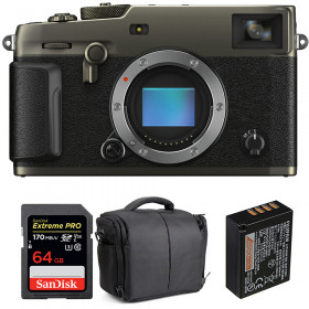 Cámara mirrorless Fujifilm X-Pro3 Cuerpo Dura Black + SanDisk 64GB Extreme Pro UHS-I SDXC 170 MB/s + NP-W126S + Bolsa-1