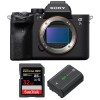 Sony A7S III Nu + SanDisk 32GB Extreme PRO UHS-II SDXC 300 MB/s + Sony NP-FZ100 - Appareil Photo Professionnel-1
