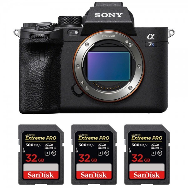 Sony A7S III Cuerpo + 3 SanDisk 32GB Extreme PRO UHS-II SDXC 300 MB/s - Cámara mirrorless-1