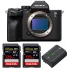 Sony A7S III Cuerpo + 2 SanDisk 128GB Extreme PRO UHS-II SDXC 300 MB/s + 1 Sony NP-FZ100 - Cámara mirrorless-1