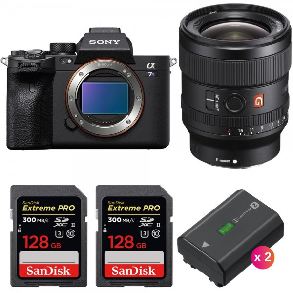 Sony A7S III + FE 24mm f/1.4 GM + 2 SanDisk 128GB Extreme PRO UHS-II SDXC 300 MB/s + 2 Sony NP-FZ100 - Cámara mirrorless-1