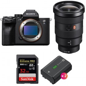 Sony A7S III + FE 16-35mm f/2.8 GM + SanDisk 32GB Extreme PRO UHS-II SDXC 300 MB/s + 2 Sony NP-FZ100 - Contenido de la caja