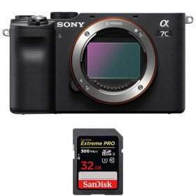 Cámara mirrorless Sony A7C Cuerpo Negro + SanDisk 32GB Extreme PRO UHS-II SDXC 300 MB/s-1