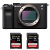 Sony A7C Cuerpo Negro + SanDisk 32GB Extreme PRO UHS-II SDXC 300 MB/s - Camara mirrorless|MCZ DIRECT