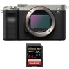 Sony Alpha a7C Body Silver + SanDisk 64GB Extreme PRO UHS-II SDXC 300 MB/s|MCZ DIRECT