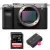 Sony Alpha a7C Body Silver + SanDisk 64GB Extreme PRO UHS-II SDXC 300 MB/s + 2 Sony NP-FZ100|MCZ DIRECT