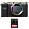 Sony Alpha a7C Body Silver + SanDisk 128GB Extreme PRO UHS-II SDXC 300 MB/s|MCZ DIRECT