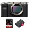 Sony Alpha a7C Body Silver + SanDisk 128GB Extreme PRO UHS-II SDXC 300 MB/s + 2 Sony NP-FZ100|MCZ DIRECT