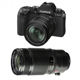 Cámara mirrorless Fujifilm X-S10 ( XS10 ) + XF 18-55mm f/2.8-4 R LM OIS + XF 50-140mm f/2.8 R LM OIS WR-1