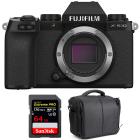 Fujifilm X-S10 Body + SanDisk 64GB Extreme Pro UHS-I SDXC 170 MB/s + Camera Bag-1