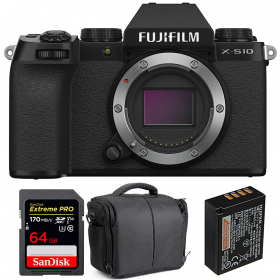 Fujifilm X-S10 Body + SanDisk 64GB Extreme Pro UHS-I SDXC 170 MB/s + Fujifilm NP-W126S + Camera Bag-1