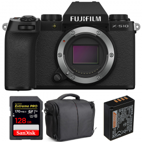 Fujifilm X-S10 Body + SanDisk 128GB Extreme Pro UHS-I SDXC 170 MB/s + Fujifilm NP-W126S  + Camera Bag-1