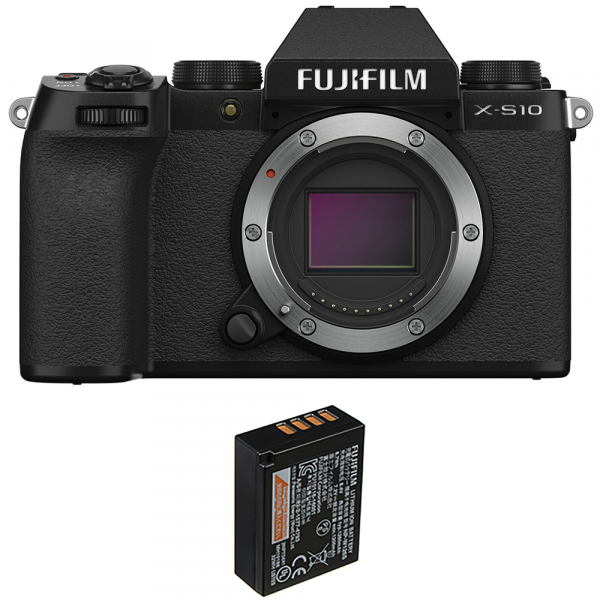 Cámara mirrorless Fujifilm X-S10 ( XS 10 ) Cuerpo + 1 Fujifilm NP-W126S-1