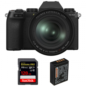 Fujifilm X-S10 + XF 16-80 F/4 WR + SanDisk 128GB Extreme Pro UHS-I SDXC 170 MB/s + Fujifilm NP-W126S-1