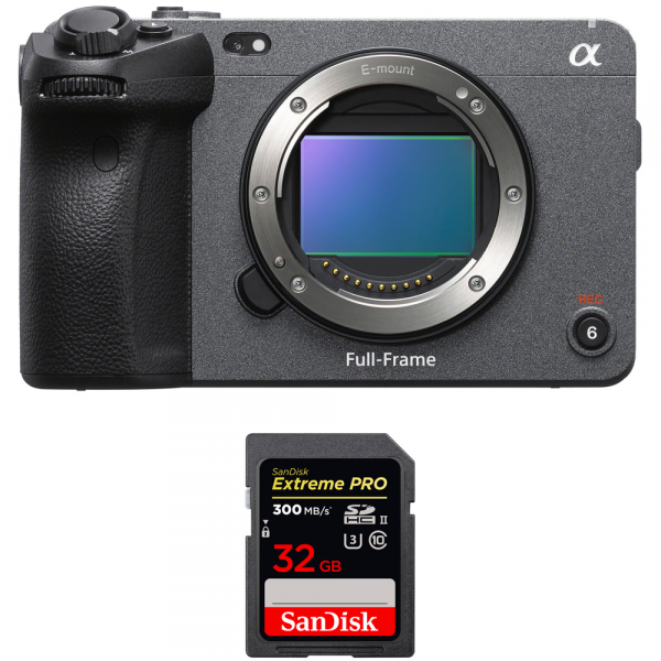Sony FX3 Camera Cinéma + SanDisk 32GB Extreme PRO UHS-II SDXC 300 MB/s - Caméra compacte Plein Format-1