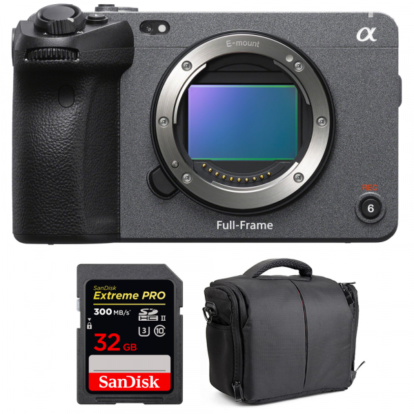 Sony FX3 Camera Cinéma + SanDisk 32GB Extreme PRO UHS-II SDXC 300 MB/s + Sac - Caméra compacte Plein Format-1