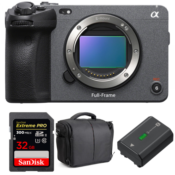 Sony FX3 Cinema camera + SanDisk 32GB Extreme PRO UHS-II SDXC 300 MB/s + Sony NP-FZ100 + Bag-1