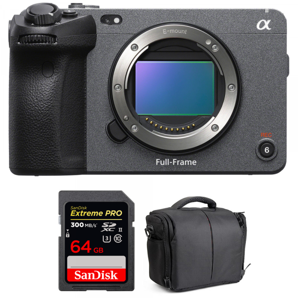 Sony FX3 Cinema camera + SanDisk 64GB Extreme PRO UHS-II SDXC 300 MB/s + Bag-1