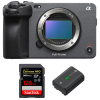 Sony FX3 Camera Cinéma + SanDisk 128GB Extreme PRO UHS-II SDXC 300 MB/s + Sony NP-FZ100 - Caméra compacte Plein Format|MCZ DIRECT