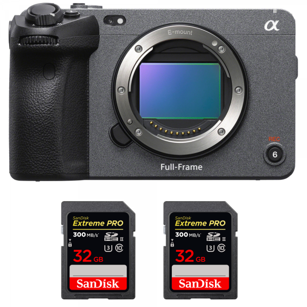 Sony FX3 Camera Cinéma + 2 SanDisk 32GB Extreme PRO UHS-II SDXC 300 MB/s - Caméra compacte Plein Format|MCZ DIRECT