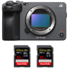 Sony FX3 Camera Cinéma + 2 SanDisk 32GB Extreme PRO UHS-II SDXC 300 MB/s - Caméra compacte Plein Format|MCZ DIRECT Sony FX3 Camera Cinéma + 2 SanDisk 32GB Extreme PRO UHS-II SDXC 300 MB/s - Caméra compacte Plein Format|MCZ DIRECT