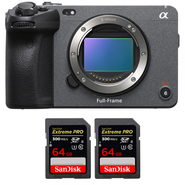 Sony FX3 Cinema camara + 2 SanDisk 64GB Extreme PRO UHS-II SDXC 300 MB/s - Cámara de cine-1