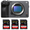 Sony FX3 Camera Cinéma + 3 SanDisk 64GB Extreme PRO UHS-II SDXC 300 MB/s - Caméra compacte Plein Format|MCZ DIRECT