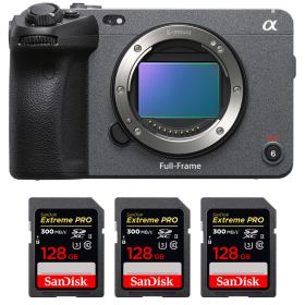 Sony FX3 Cinema camera + 3 SanDisk 128GB Extreme PRO UHS-II SDXC 300 MB/s-1